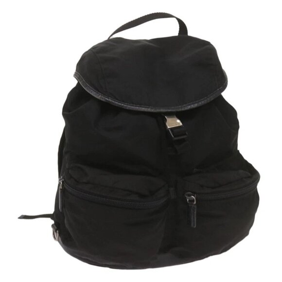 PRADA Backpack Nylon Black Auth yk11052 - Picture 1 of 16